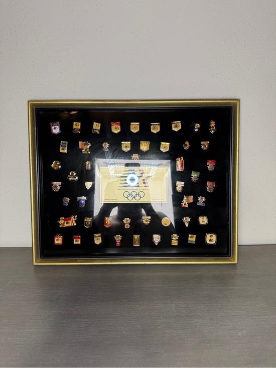 1984 Los Angeles Olympics Other - 1984 Los Angeles Olympic Sponsor Pin Set Framed Limited Edition LA Olympics
